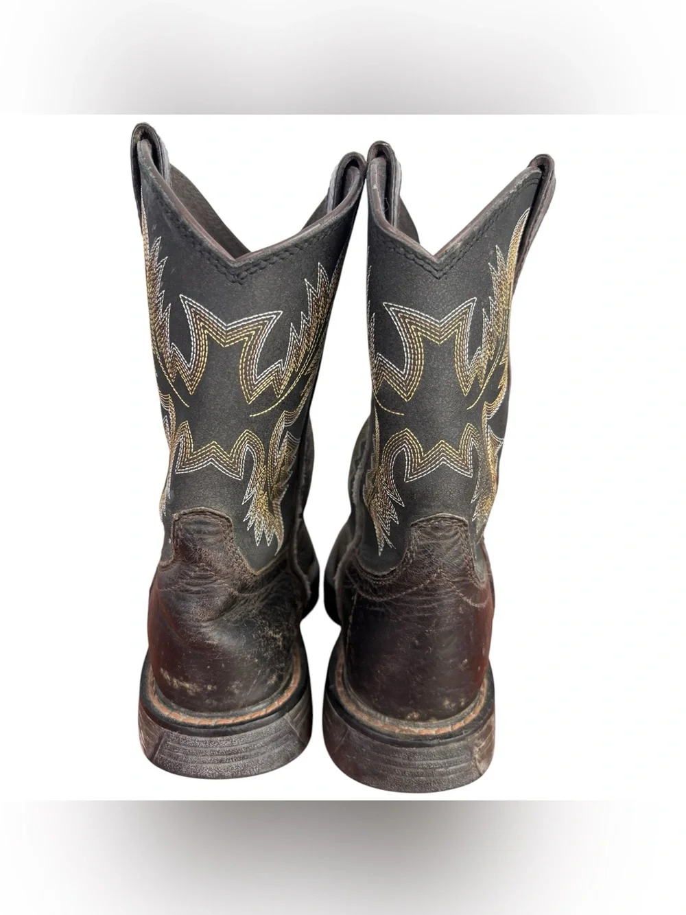 ARIAT Boys' Brown Workhog Western Boots Square Toe US Size 2 (100214552)